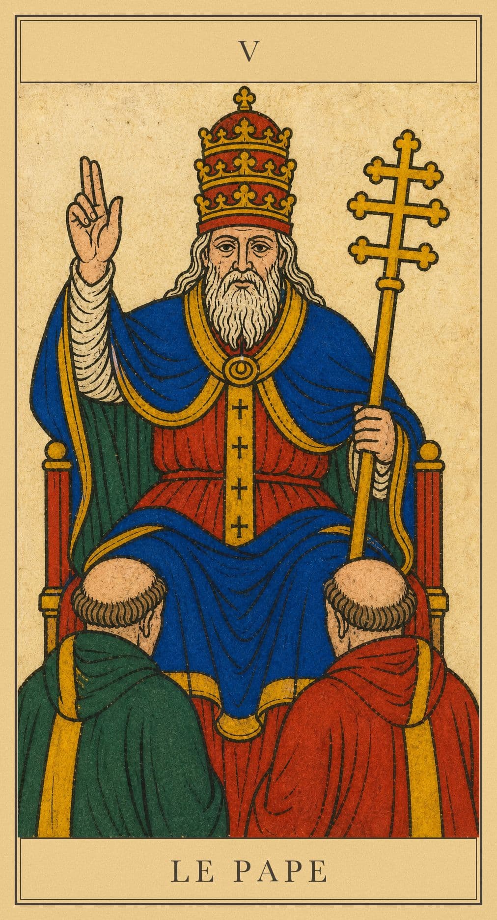 Le Pape, tirée à l'envers